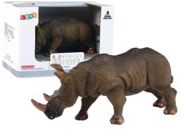 Duża Figurka Kolekcjonerska Nosorożec Zwierzęta Świata Import LEANToys