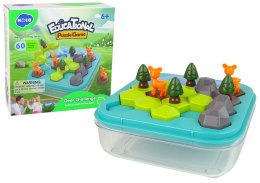 Gra Układanka Edukacyjna Tetris Łamigłówka Leśne Zwierzęta Import LEANToys
