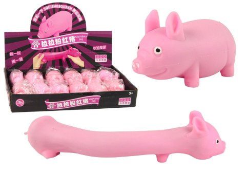Elastyczna Różowa Świnka Gniotek Squishy Zabawka Sensoryczna Import LEANToys