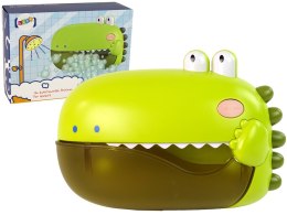 Zabawka Do Kąpieli Bańki Mydlane Dinozaur Zielony Na Baterie Import LEANToys