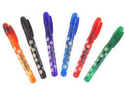 Długopisy Żelowe Do Robienia Tatuaży 6 sztuk Brokatowych Długopisów Szablony Import LEANToys