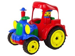 Duży Traktor Ciągnik Pojazd Farma Figurka Gumowe Koła HEMAR