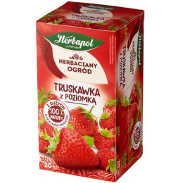 Herbata HERBAPOL owocowo-ziołowa (20 tb) truskawka z poziomką 50g HERBACIANY OGRÓD