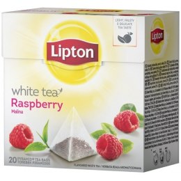Herbata LIPTON PIRAMID biała (20 torebek) z aromatem malina Raspberry