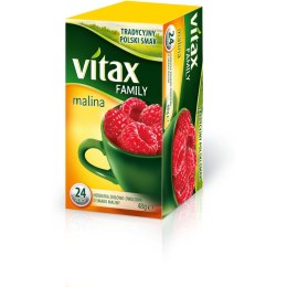 Herbata VITAX FAMILY (24 torebki) Malina bez zawieszki