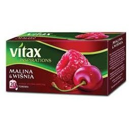 Herbata VITAX INSPIRATIONS (20 torebek) Malina & Wiśnia 40g