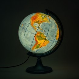 Globus 250mm podświetlany LED polityczno-fizyczny