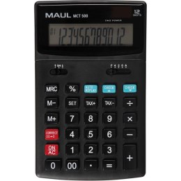 Kalkulator biurkowy MCT500 12-pozycyjny oblicznie podatku czarny 72696/90 ML MAUL