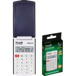 Kalkulator kieszonkowy TOOR TR-227 12-pozycyjny z klapką 120-1857