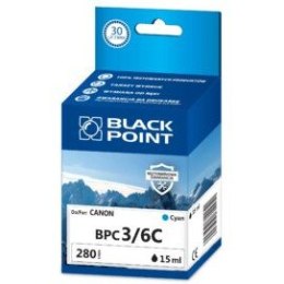 Tusz BLACK POINT (BPC3/6C) niebieski 15ml zamiennik CANON (BCI-3C/BCI-6C) C800/820/830/900/9000
