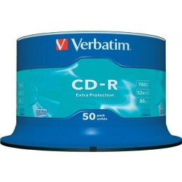 Płyta CD-R 700MB VERBATIM cake (50) Extra Protection 43351