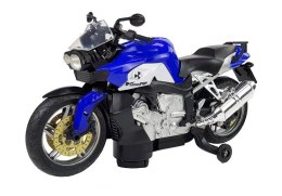 Motocykl na Baterie Niebieski Import LEANToys