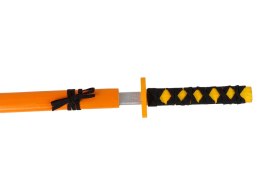 Drewniany Miecz Pomarańczowy Rekwizyt Dla Rycerza 73 cm Import LEANToys