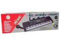 Keyboard Z Mikrofonem Instrument Muzyczny Czarny Marka niezdefiniowana