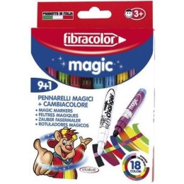 Flamastry magiczne MAGIC 9+1 (18 kol.) FIBRACOLOR
