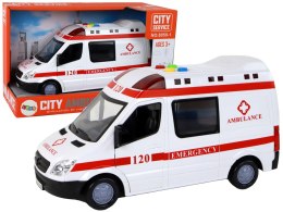 Ambulans Karetka Pogotowie Pojazd Dźwięki Światło Import LEANToys