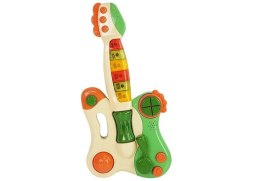 Interaktywna Gitara Pianinko Dla Dzieci Dźwięk Światło Zielona Import LEANToys