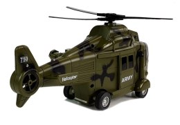 Helikopter Wojskowy Ratunkowy 1:16 Hak Dźwięk Światła Import LEANToys