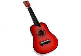Gitara Drewniana Klasyczna z Kostką Różowa 60 cm Import LEANToys
