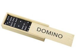 Gra Domino w Drewnianym Pudełku 28 Elementy Import LEANToys