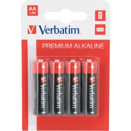 Bateria VERBATIM Premium Alkaline AA/LR6 1,5V alkaliczna blister (4szt) (49921)