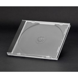Pudełko na płytę CD jewel 10,4mm czarna taca (10szt) (56928) OMEGA