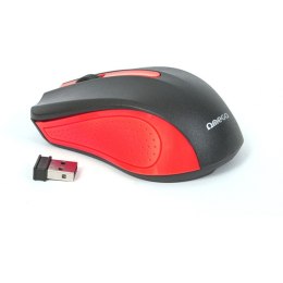 Mysz OMEGA bezprzewodowa optyczna 1000dpi USB czerwona (41795)