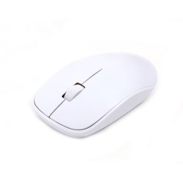 Mysz OMEGA bezprzewodowa optyczna 1200dpi USB biała (42864)
